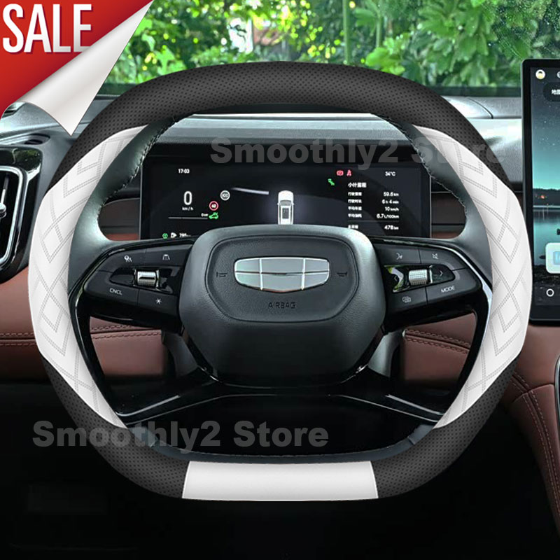 Skórzana osłona na kierownicę  – Car Steering Wheel Cover Anti Slip Breathable recenzja i cena