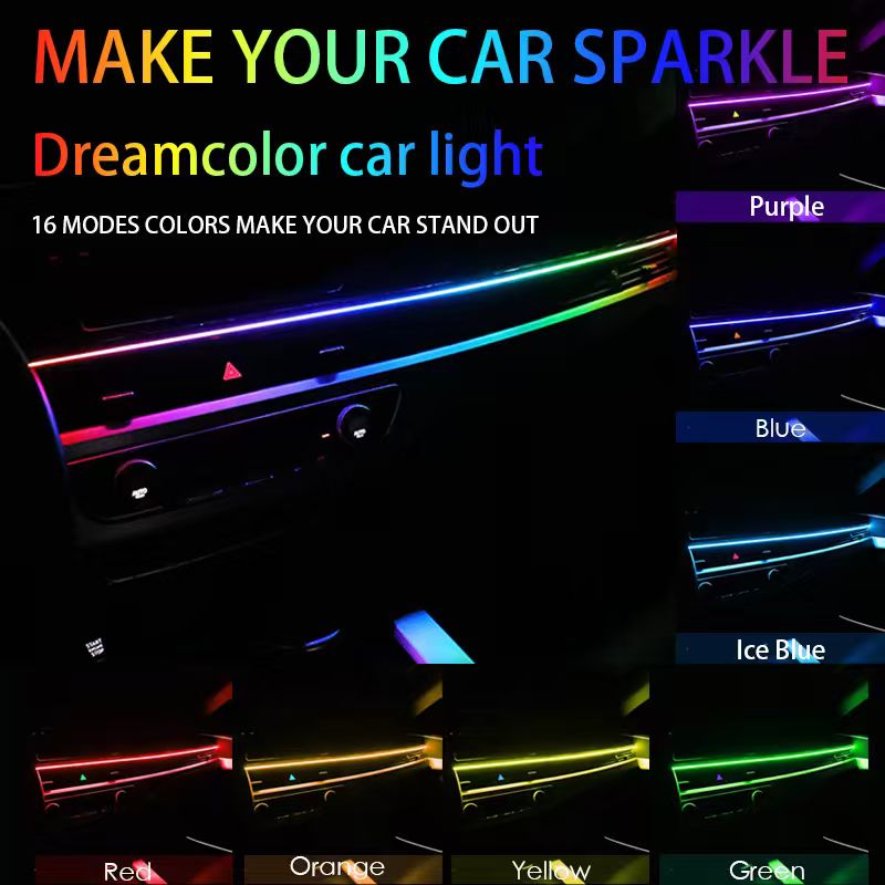 Uniwersalne oświetlenie ambien – Led Ambient Interior Car Lights App Control recenzja i cena